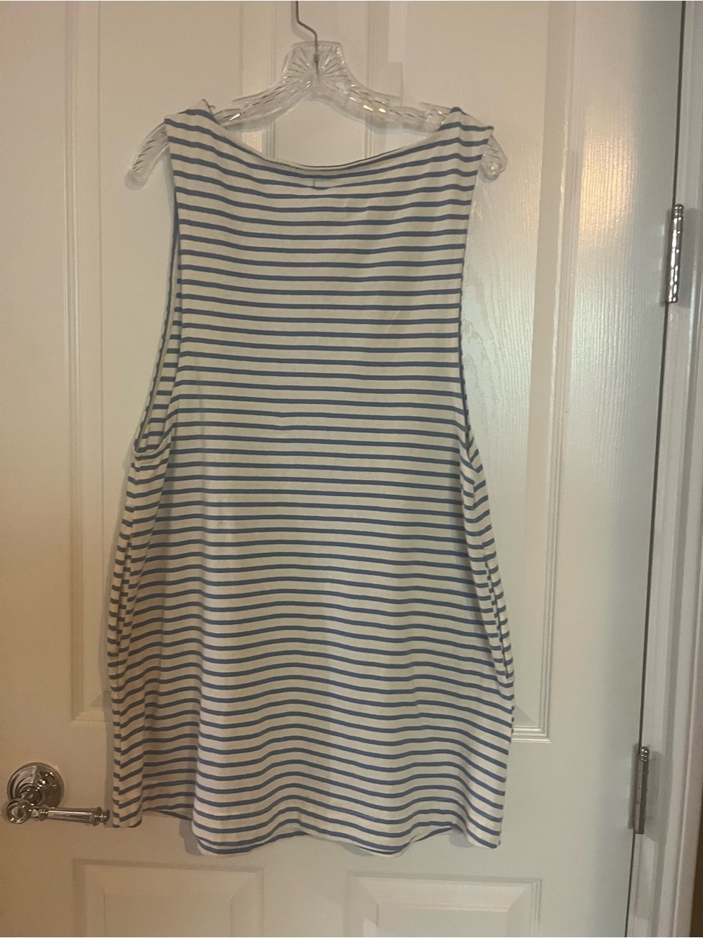Free people Sleeveless Sailor Blue and White Striped Tank Dress